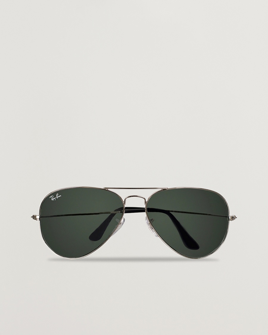 Ray-Ban 0RB3025 Aviator Large Metal Sunglasses Silver/Grey Mirror – Silber