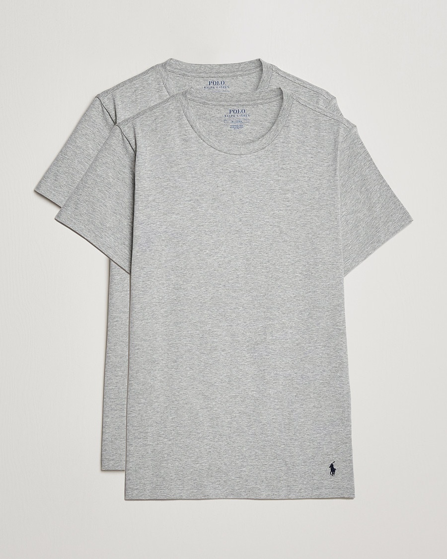 Polo Ralph Lauren 2-Pack Cotton Stretch T-Shirt Andover Heather – Grau
