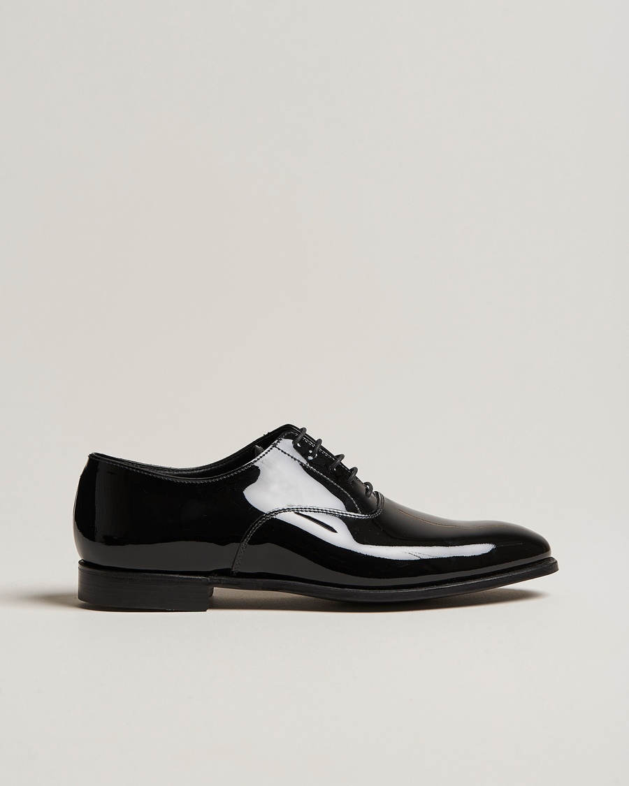 Crockett & Jones Overton Oxfords Black Patent – Schwarz