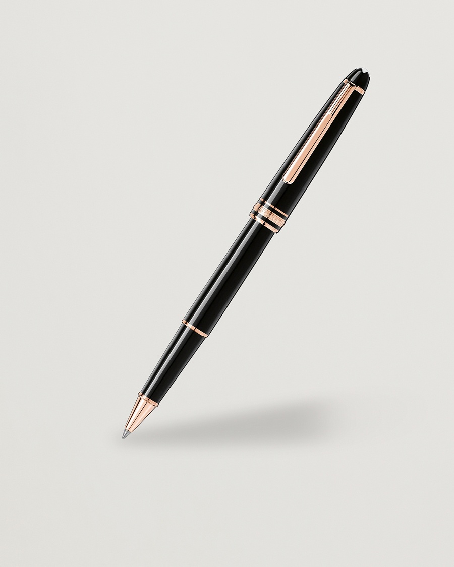 Montblanc 163 Classique Meisterstück Rollerball Pen Red Gold – Schwarz