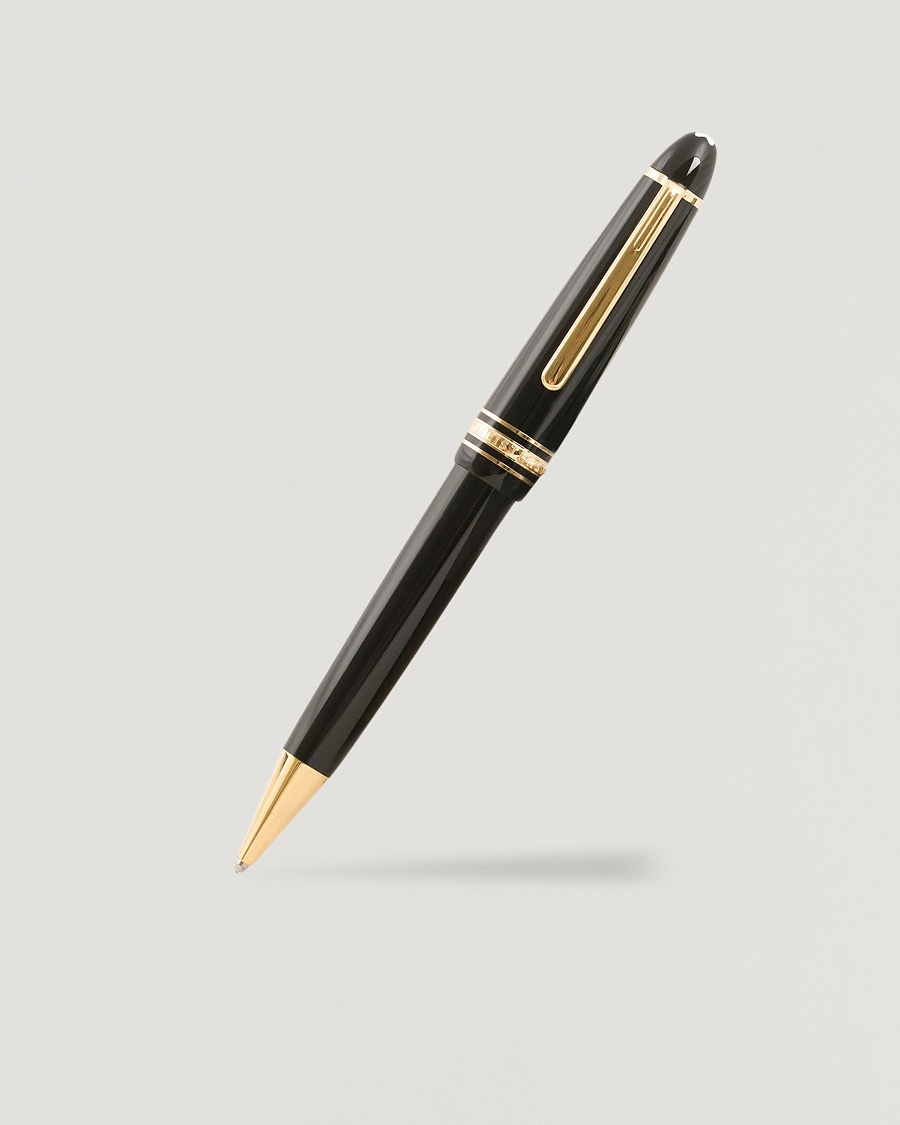 Montblanc 161 Meisterstück Ballpoint LeGrand Pen Black/Yellow Gold – Schwarz