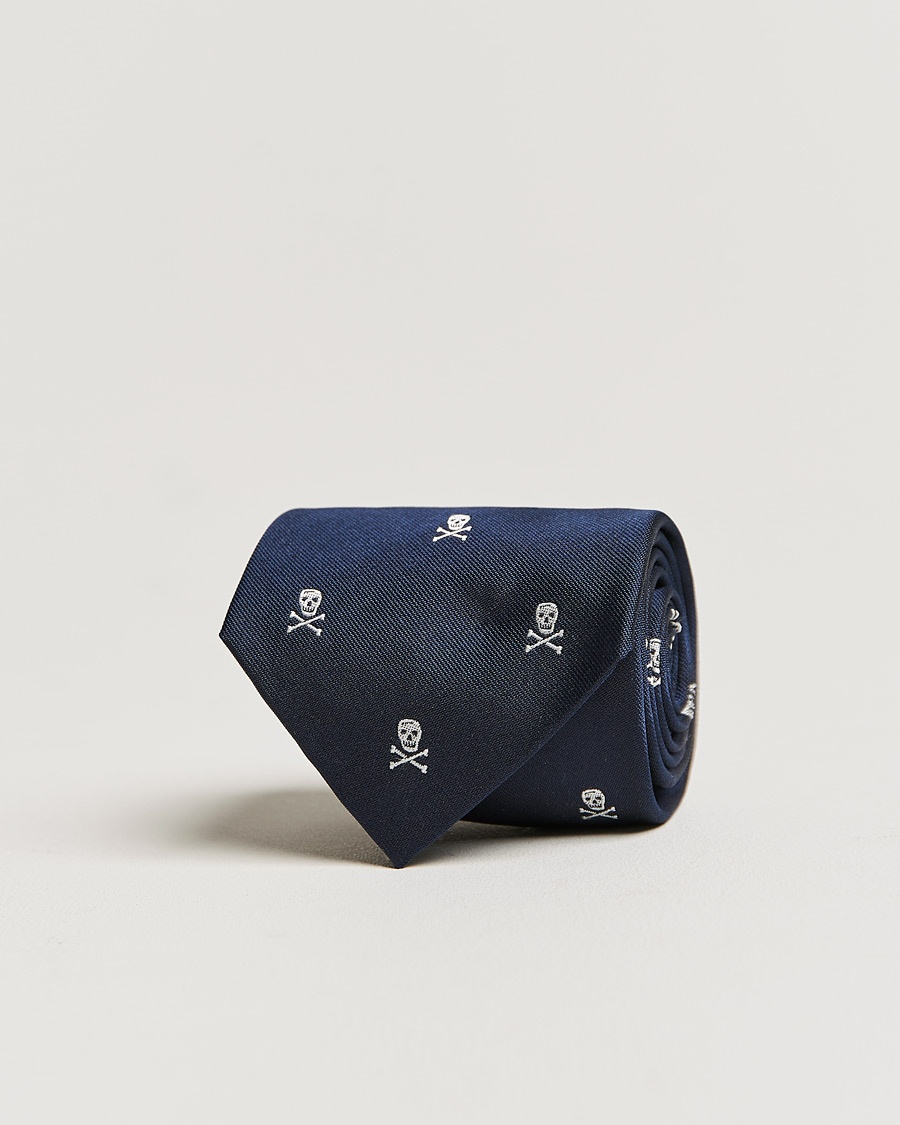 Ralph Lauren Purple Label Ralph Lauren Purple LabelSkull & Crossbone Silk TieNavy – Blau