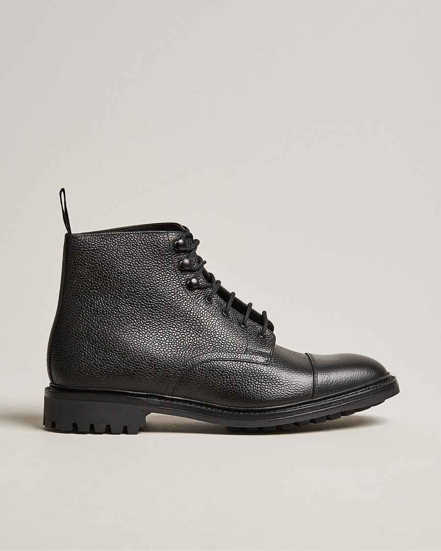 Loake 1880 Sedbergh Derby Boot Black Calf Grain – Schwarz