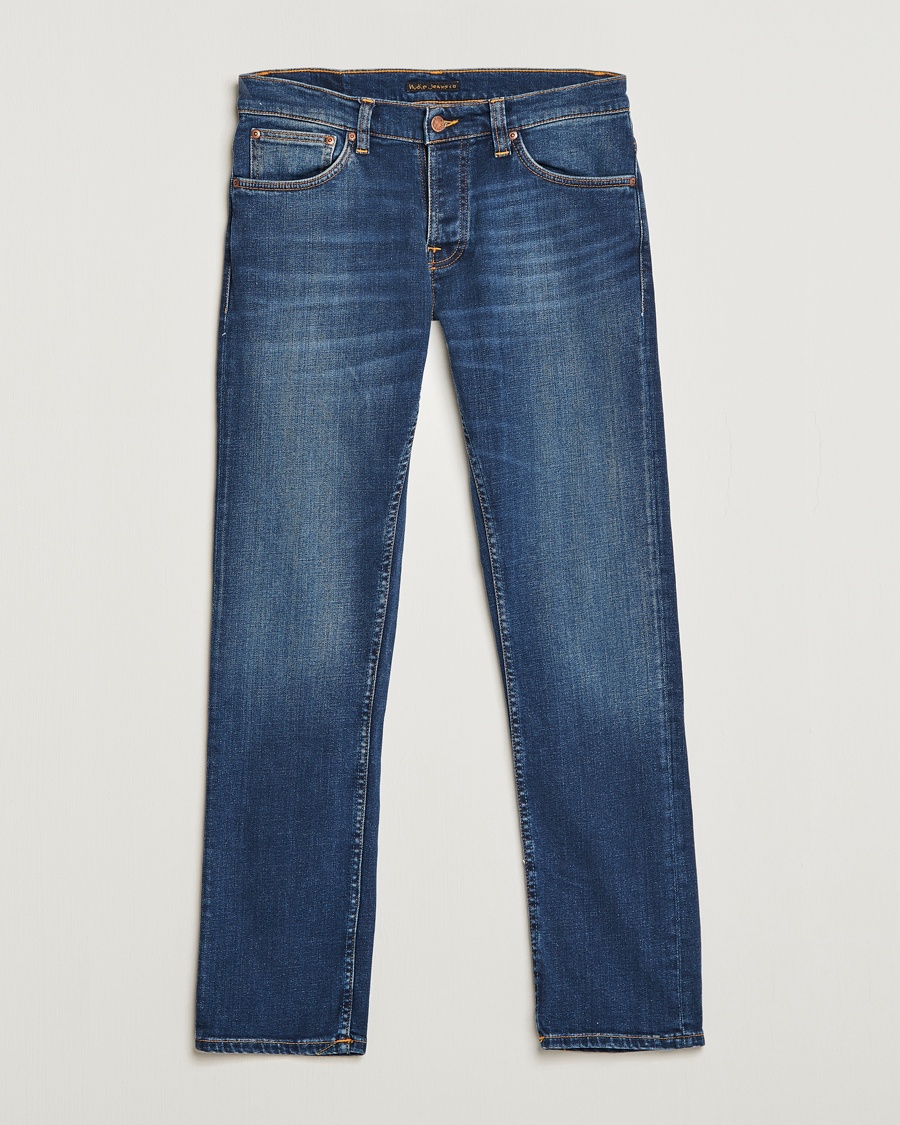 Nudie Jeans Grim Tim Jeans Indigo Myth – Blau