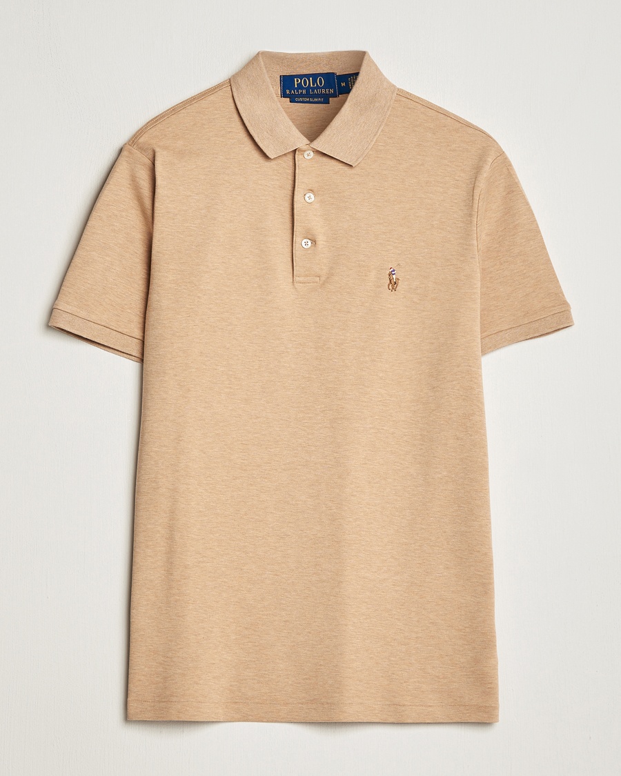 Polo Ralph Lauren Luxury Pima Cotton Polo Classic Camel Heather – Beige