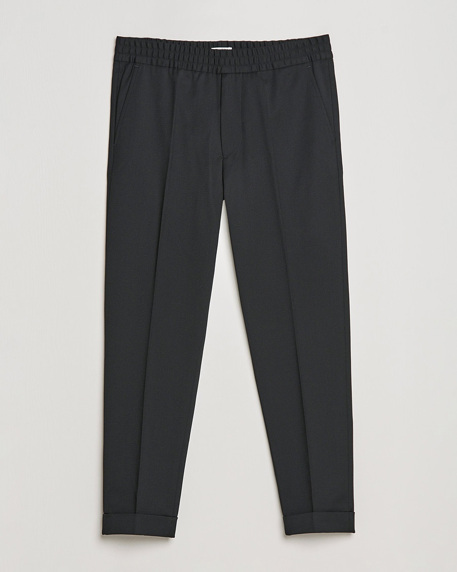 Filippa K Terry Cropped Trousers Black – Schwarz