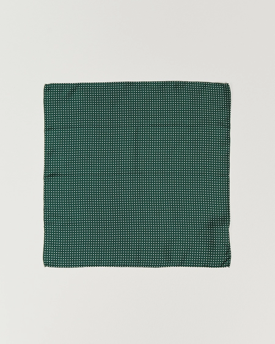 Amanda Christensen Handkerchief Dot Silk Bottle Green – Grün