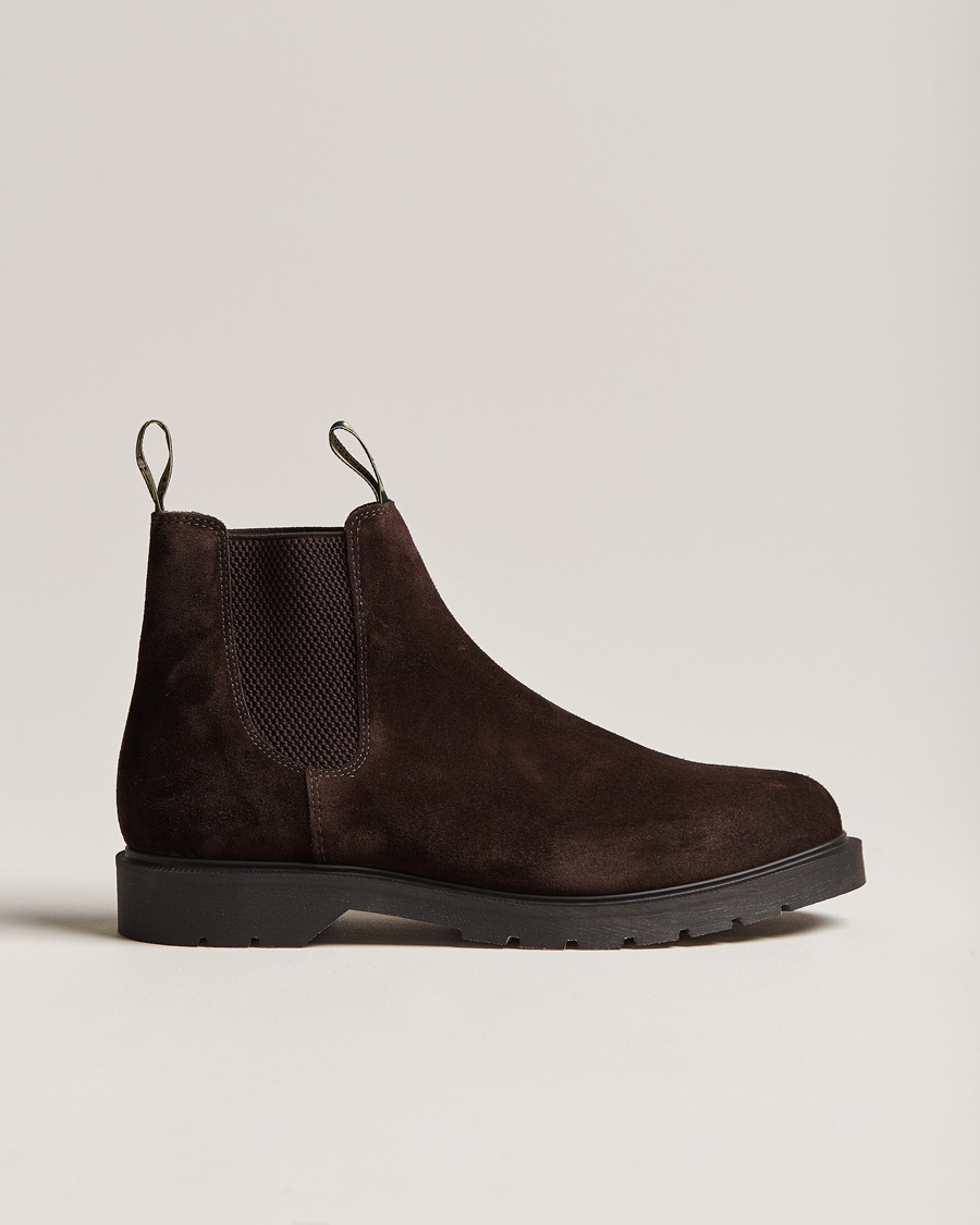 Loake Shoemakers Mccauley Heat Sealed Chelsea Brown Suede – Braun