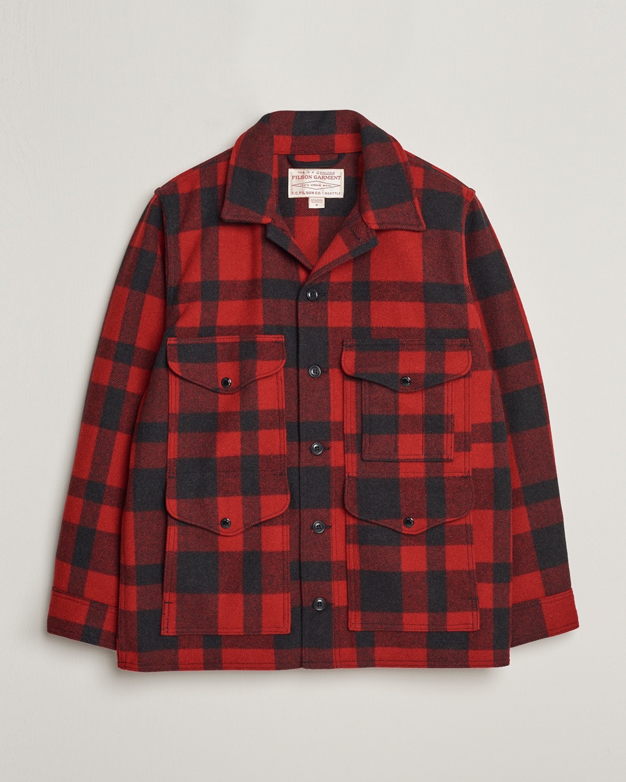 Filson Mackinaw Wool Cruiser Brick Red – Rot