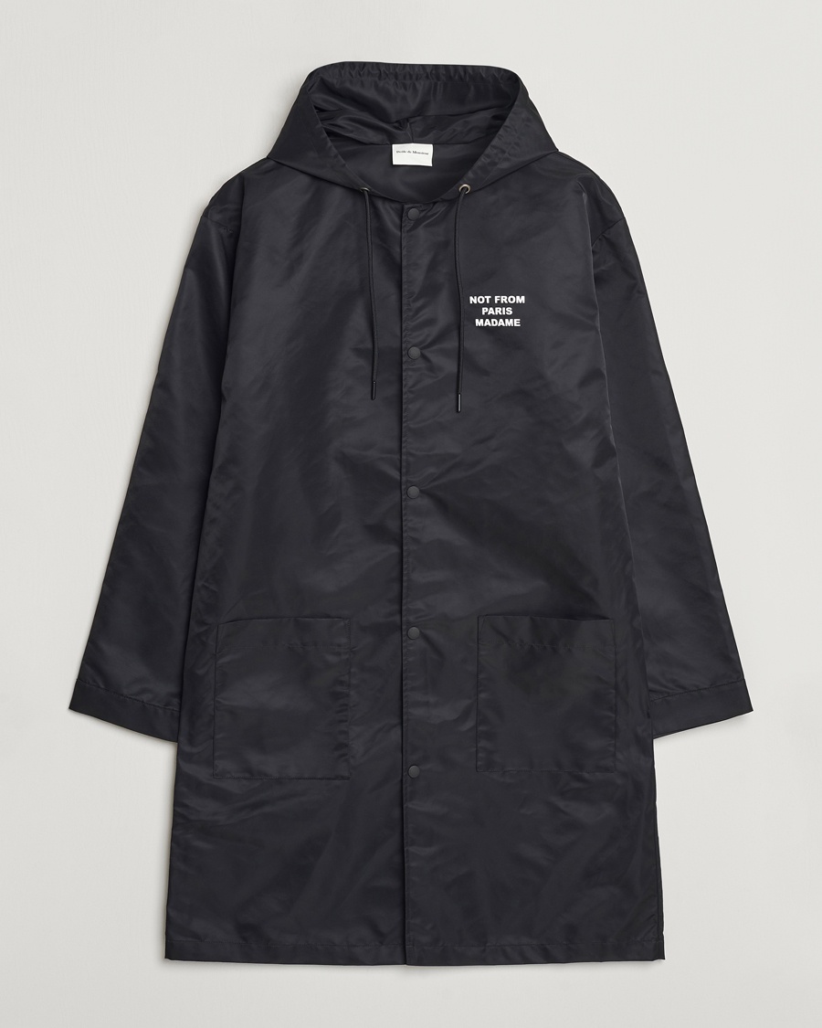 Drôle de Monsieur La Parka Slogan Coat Black – Schwarz