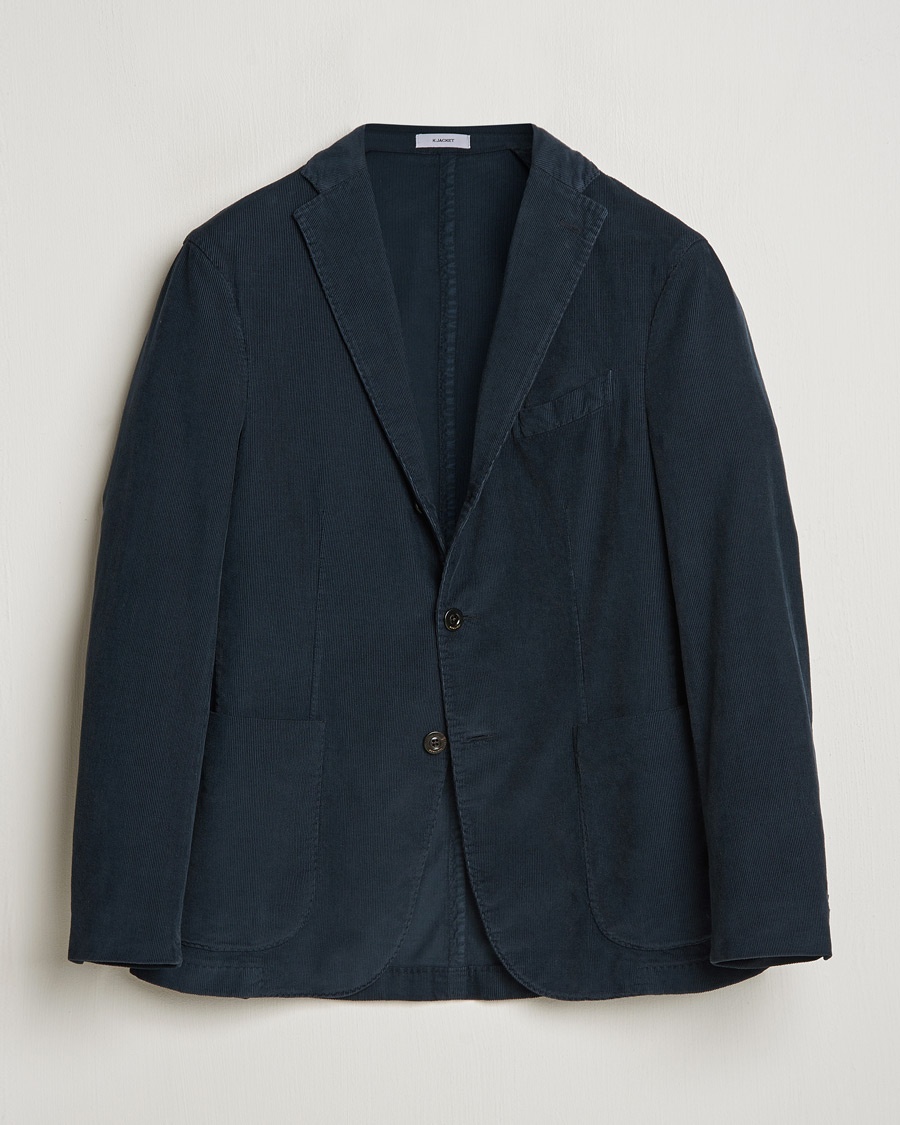 Boglioli K Jacket Corduroy Blazer Navy – Blau