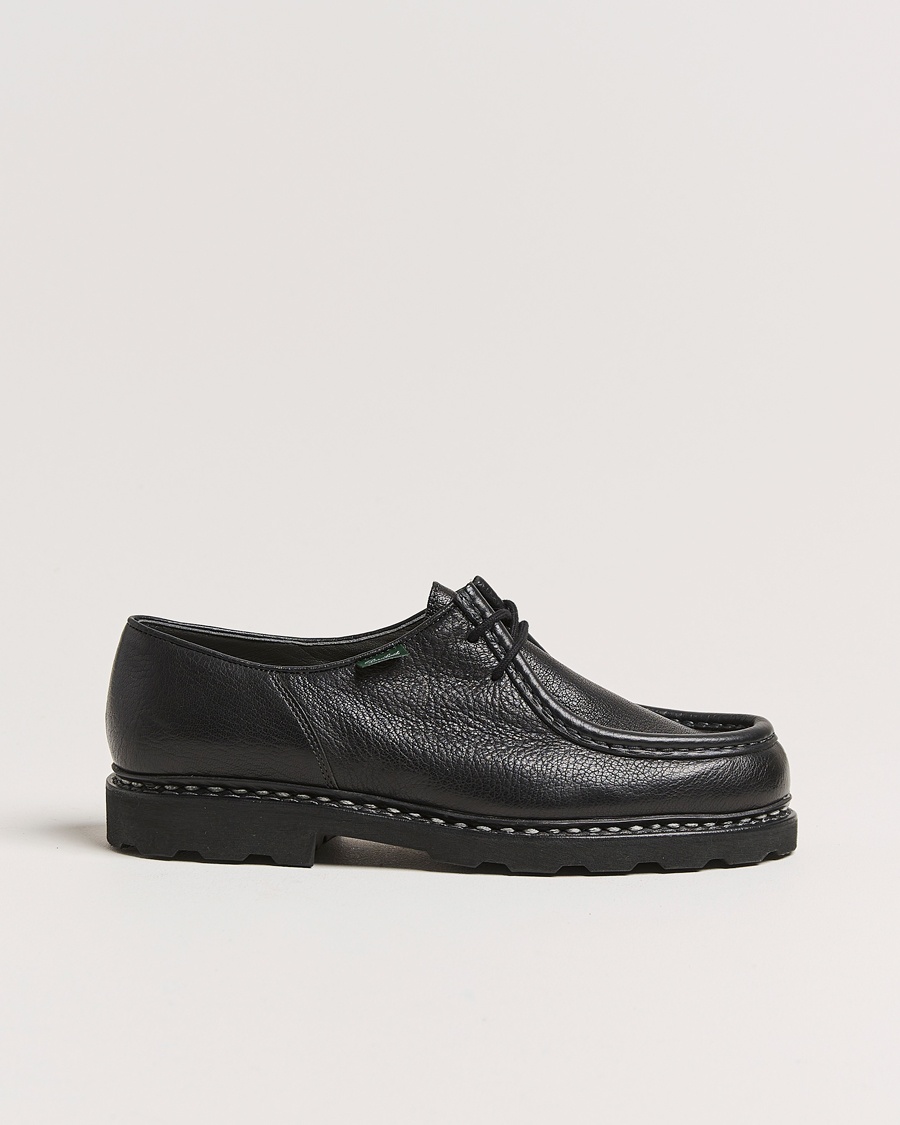 Paraboot Michael Derby Black Deerskin – Schwarz
