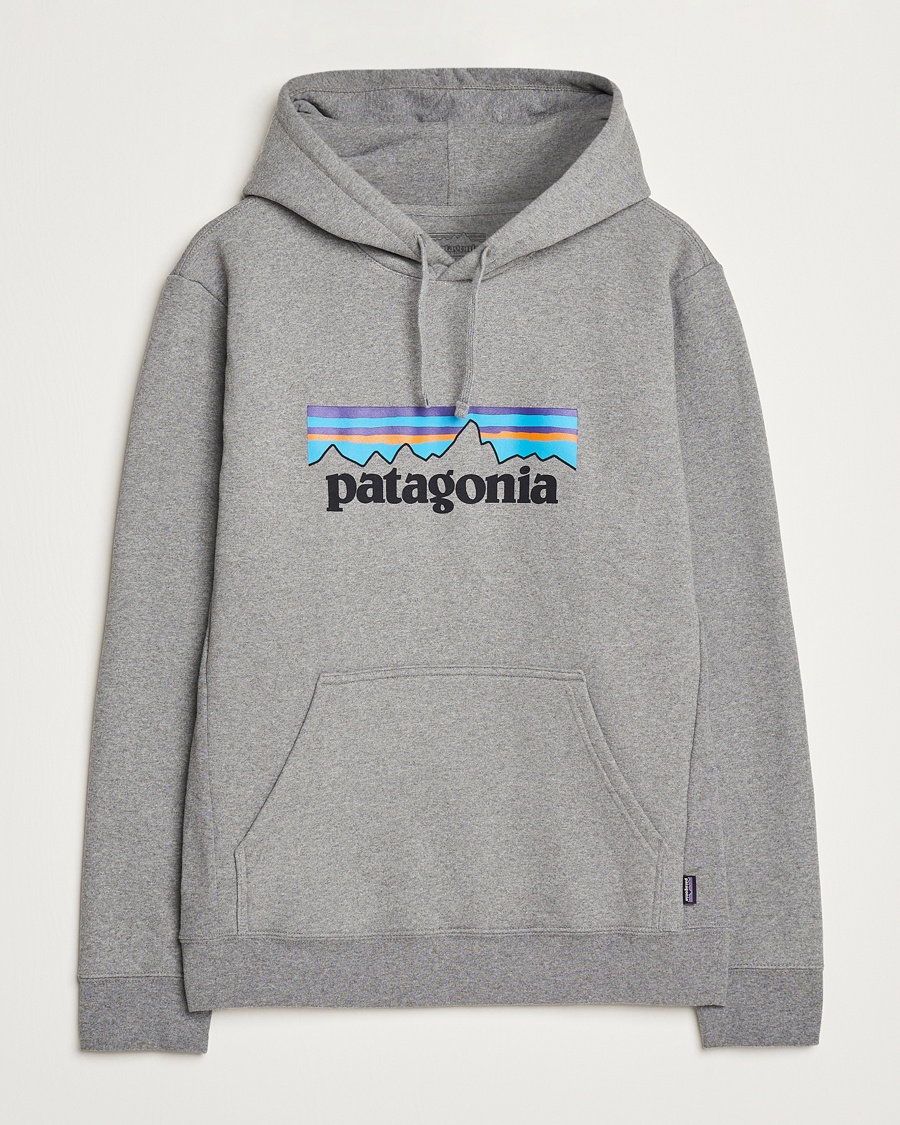 Patagonia P-6 Logo Uprisal Hoody Gravel Heather – Grau