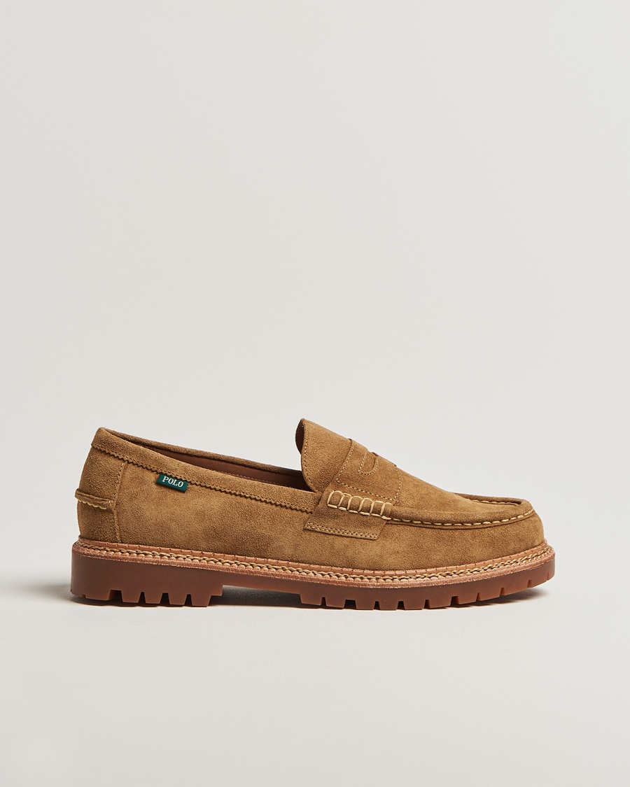 Polo Ralph Lauren Jett Suede Penny Loafer Desert Tan – Braun