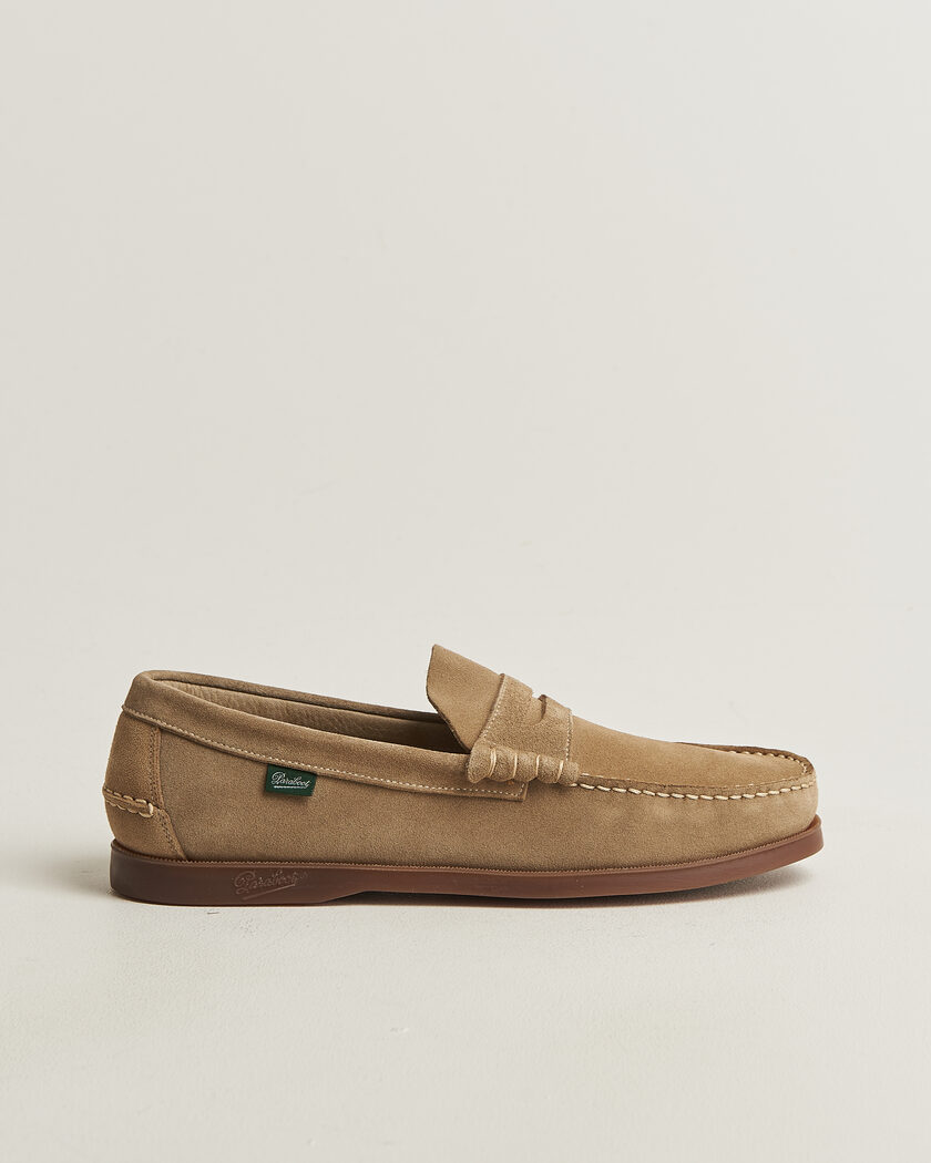 Paraboot Coraux Moccasin Sand Suede – Beige