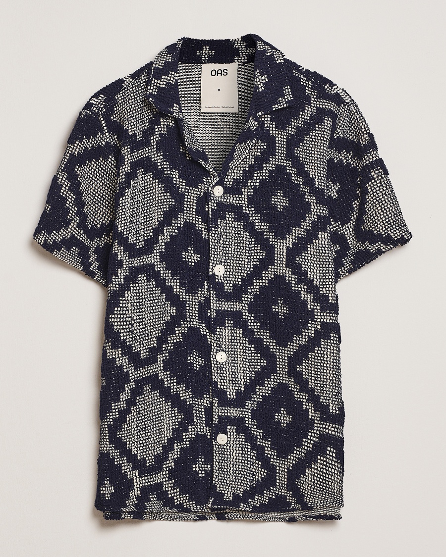 OAS Cuba Crochet Shirt Trastevere – Blau