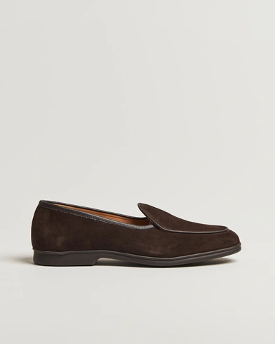 Myrqvist Ängby Walker Loafer Dark Brown Suede – Braun