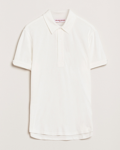 Orlebar Brown Sebastian Tailored Towelling Polo White – Weiß
