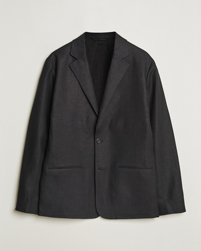 NN07 Timo Linen Blazer Black – Schwarz