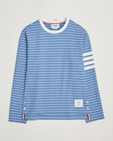 Thom Browne Long Sleeve T-Shirt Blue/White – Blau