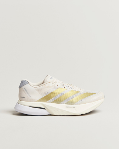 adidas Performance Adizero Boston 13 Running Sneaker White/Gold – Weiß