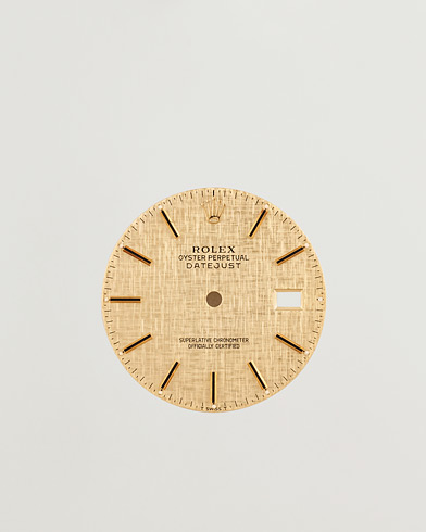 Rolex Pre-Owned Rolex Datejust 5 ref Linen Dial – Gold