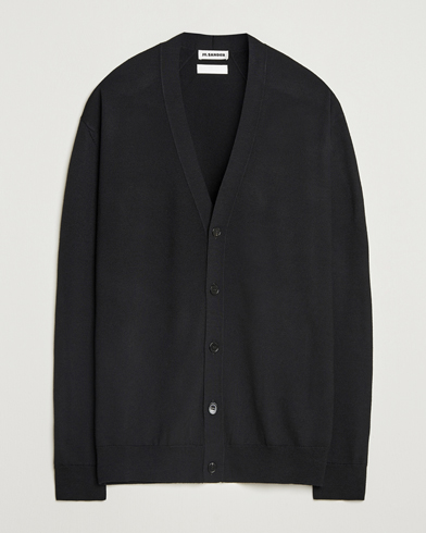 Jil Sander Superfine Merino Cardigan Black – Schwarz