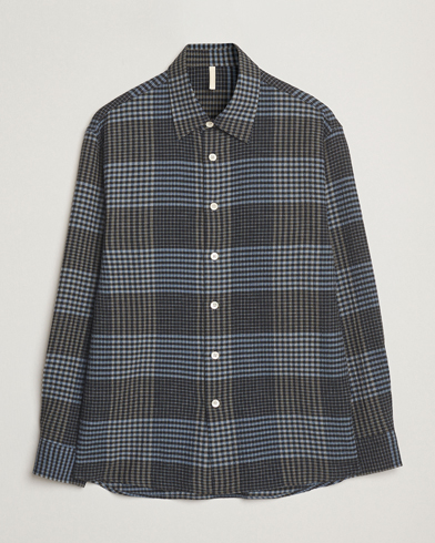 Sunflower Studio Flannel Shirt Blue Check – Blau