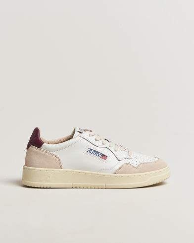 Autry Medalist Low Sneaker White/Burgundy – Weiß