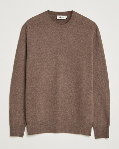 Altea Wool/Cashmere Crew Neck Pullover Brown – Braun