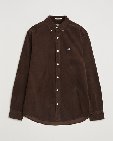 GANT Regular Fit Corduroy Shirt Rich Brown – Braun
