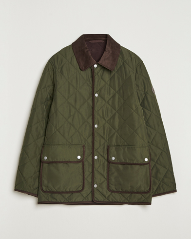 GANT Quilted Fleece Jacket Green Lagoon – Grün