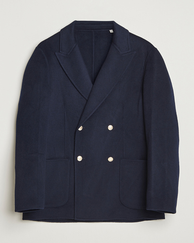 GANT Wool Double Breasted Club Blazer Evening Blue – Blau