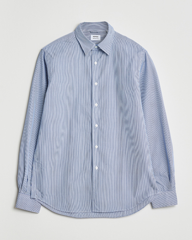 Aspesi Striped Poplin Shirt Light Blue – Blau