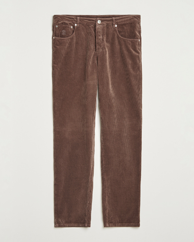 Brunello Cucinelli Leisure Fit Corduroy 5-Pocket Pants Taupe – Braun