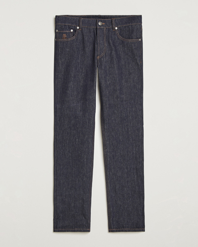 Brunello Cucinelli Traditional Fit Jeans Dark Indigo – Blau