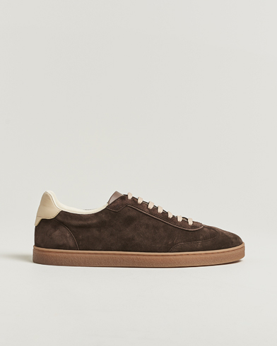 Brunello Cucinelli Classic Sneakers Dark Brown Suede – Braun