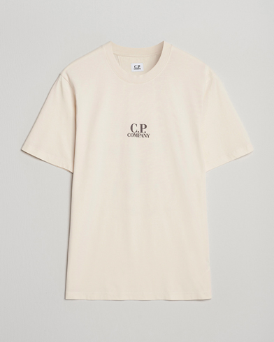 C.P. Company Jersey Back Logo T-Shirt Cream – Beige