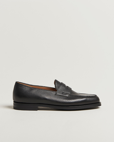 John Lobb Lopez Penny Loafer Black Grain – Schwarz