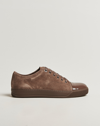 Lanvin DBB1 Patent Cap Toe Sneaker Dark Mocha – Braun