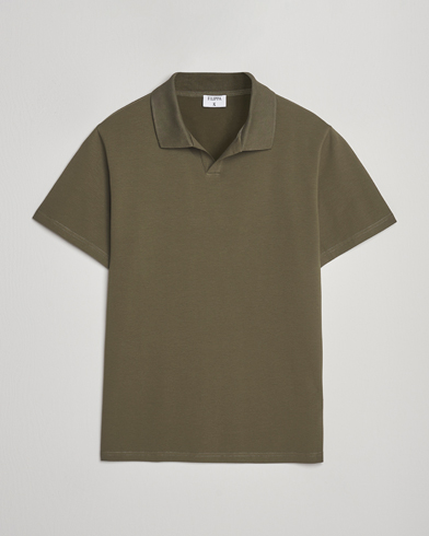 Filippa K Soft Lycra Polo T-Shirt Dark Olive – Grün