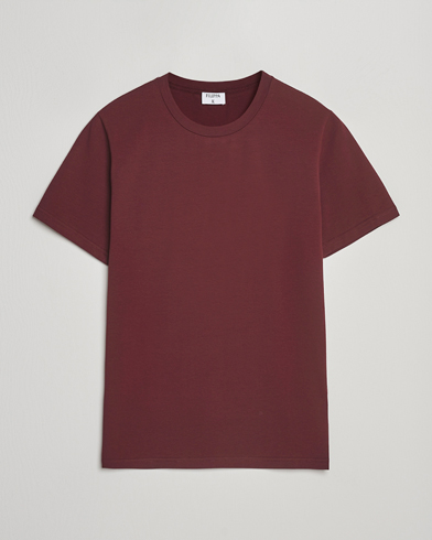 Filippa K Soft Lycra T-Shirt Burgundy – Rot