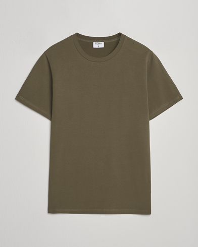 Filippa K Soft Lycra T-Shirt Dark Olive – Grün