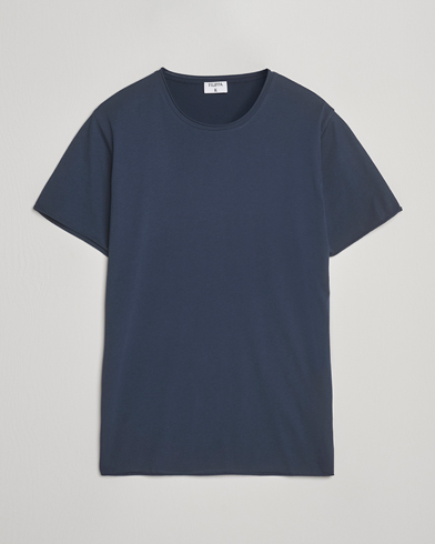 Filippa K Roll Neck Crew Neck T-Shirt Dusk Blue – Blau