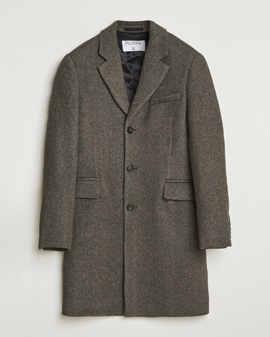 Filippa K William Wool Textured Coat Driftwood – Braun