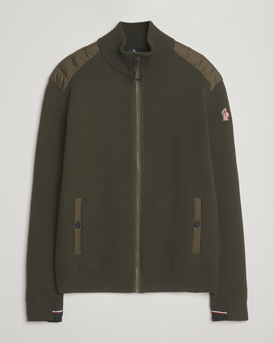 Moncler Grenoble Padded Hybrid Jacket Forest Green – Grün