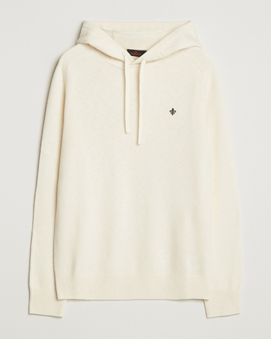 Morris Hertford Lambswool Hoodie Off White – Weiß