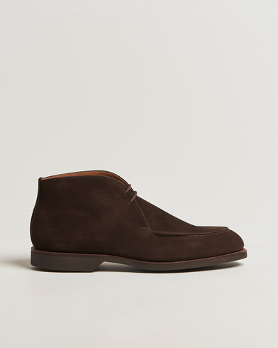 Crockett & Jones Bibury Chukka Boot Dark Brown Suede – Braun