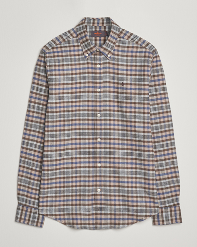 Morris Flannel Check Shirt Brown – Braun