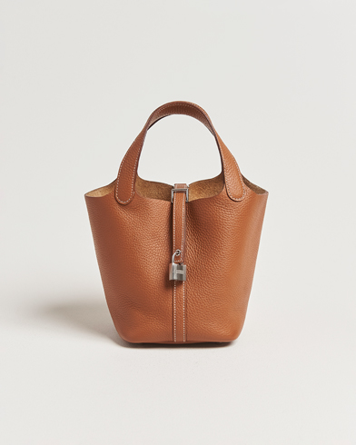 Hermès Pre-Owned Picotin Lock 18 Gold – Braun